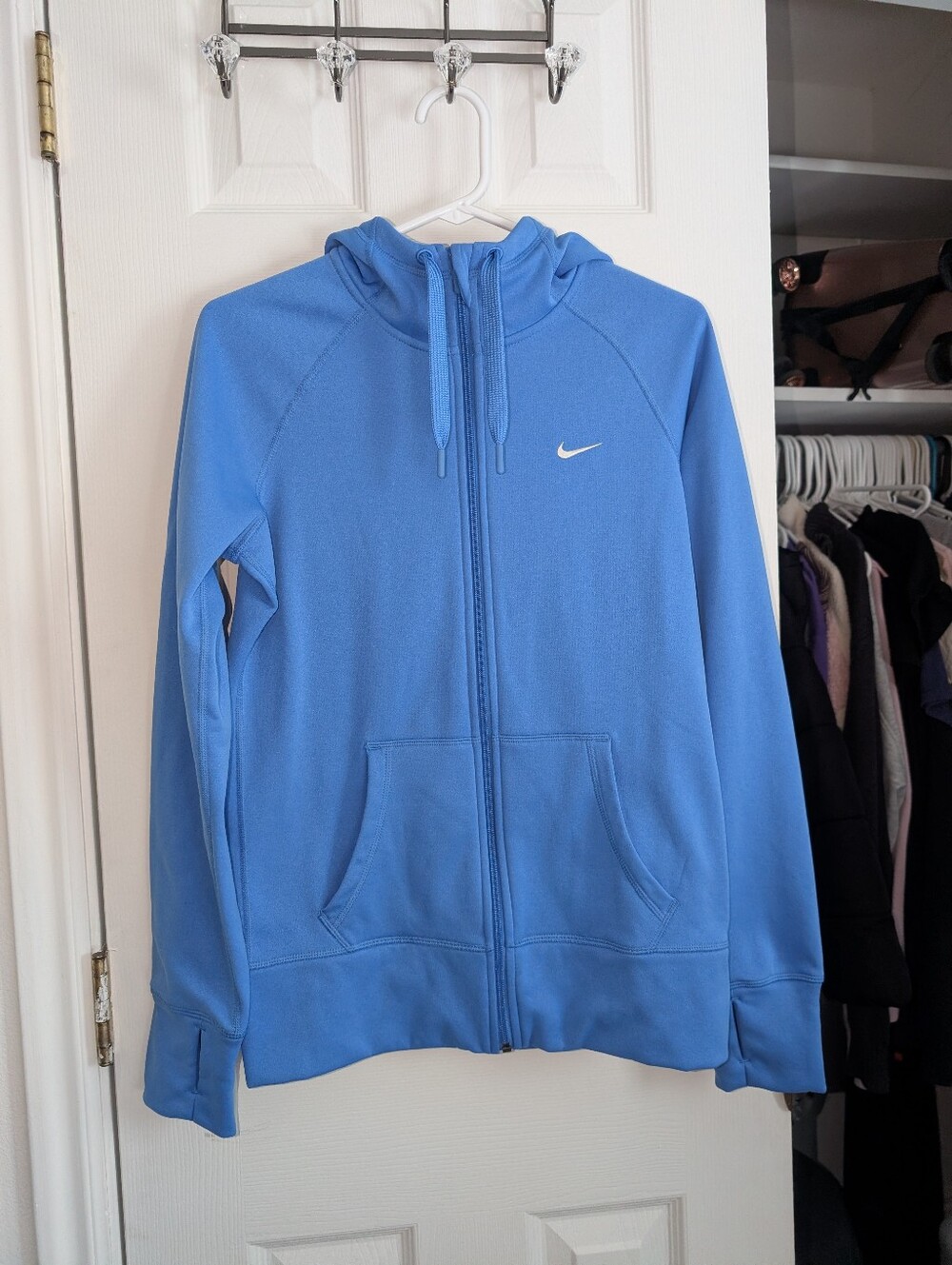 Nike Light Blue Full-Zip Hoodie Jacket